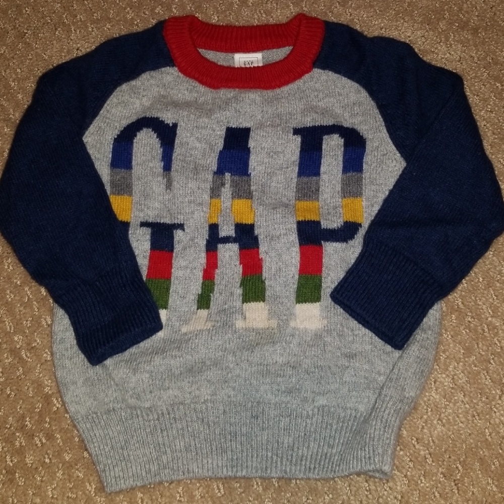 GAP KIDS WOOL BLEND CREWNECK SWEATER